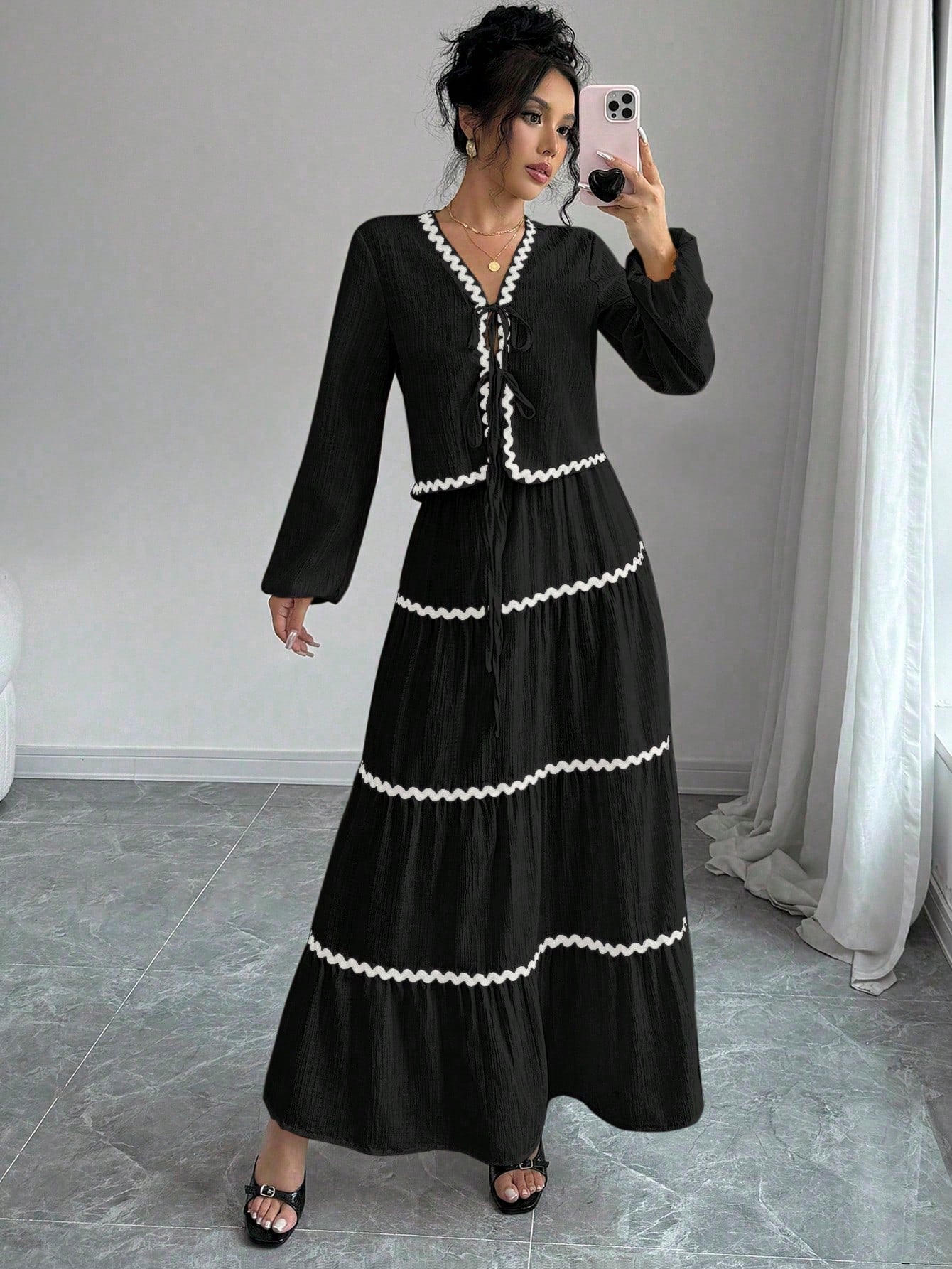 Chic Parisian Dress and Skirt