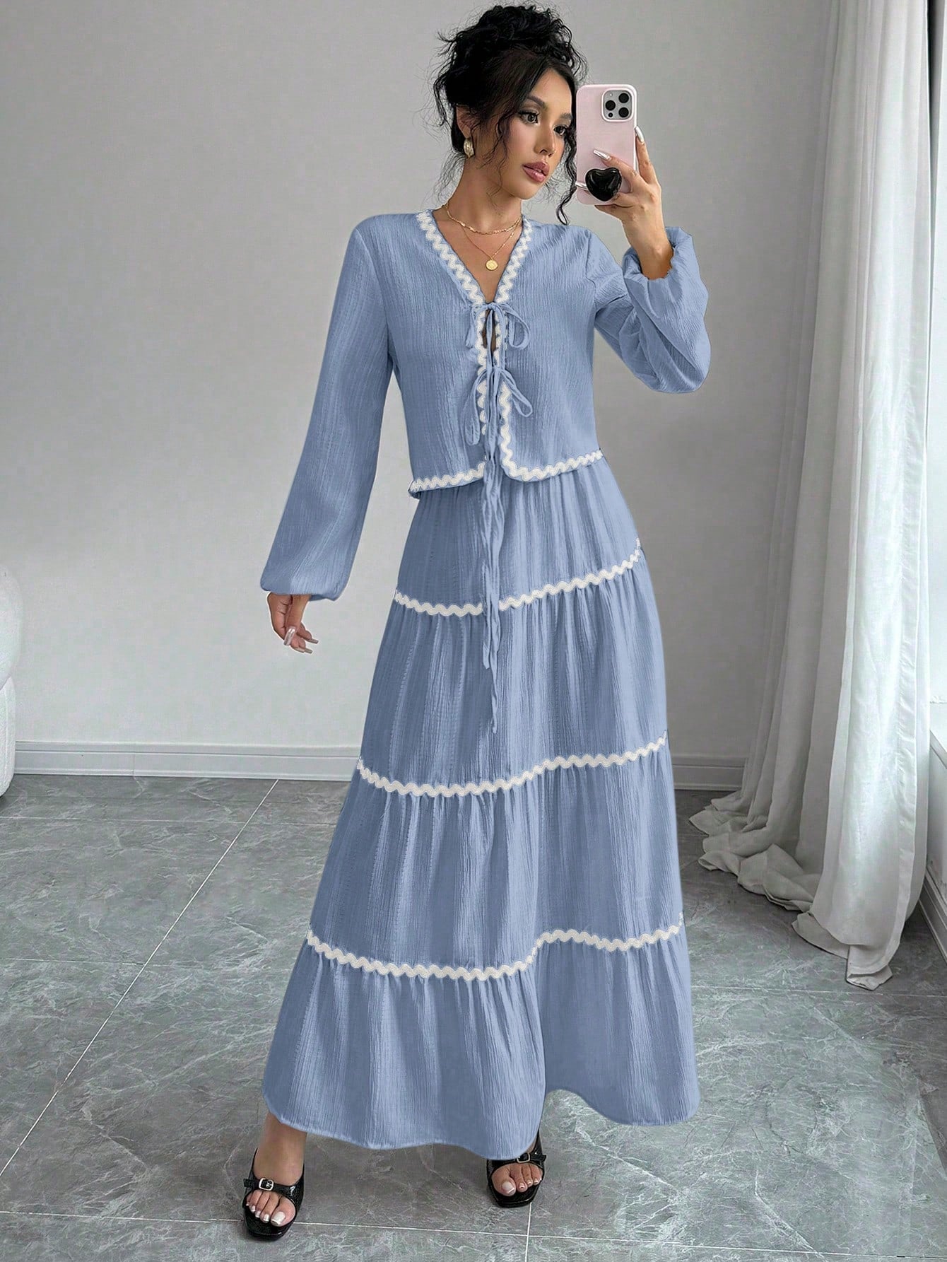 Chic Parisian Dress and Skirt