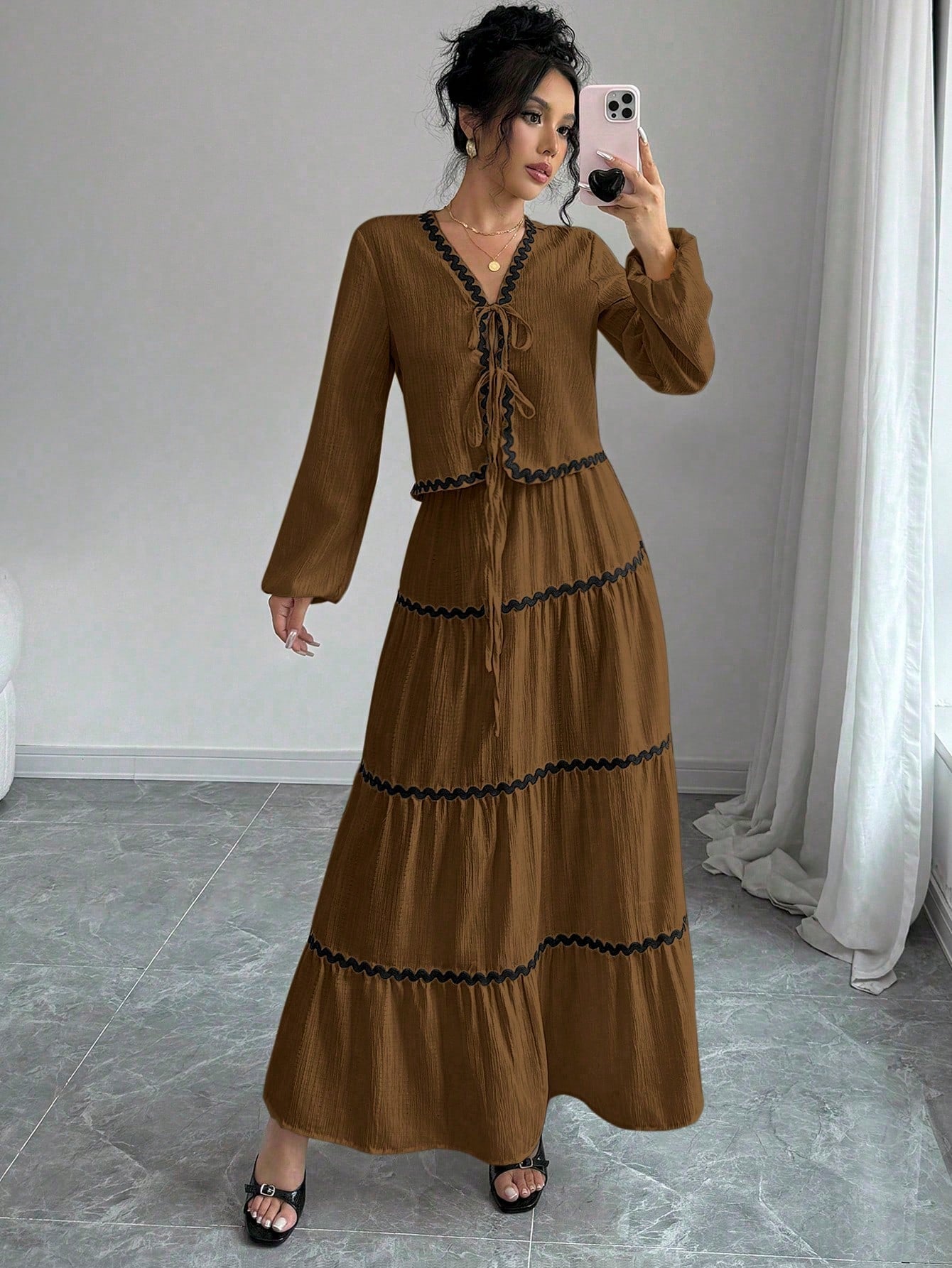 Chic Parisian Dress and Skirt