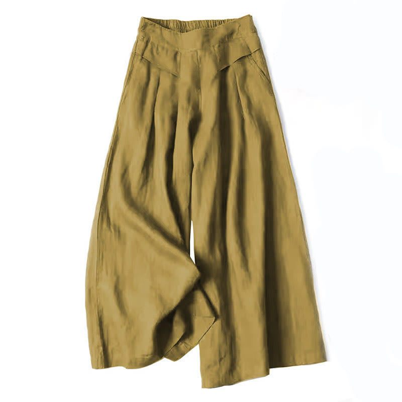 Women's High Waist Culotte Pants