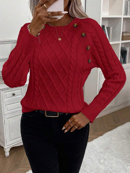 Women's Blouse Button Detail