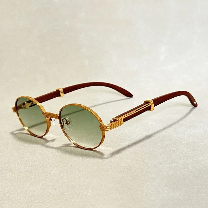 Alessio Round Metal Sunglasses - VibreMode