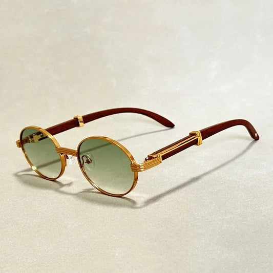 Alessio Round Metal Sunglasses - VibreMode