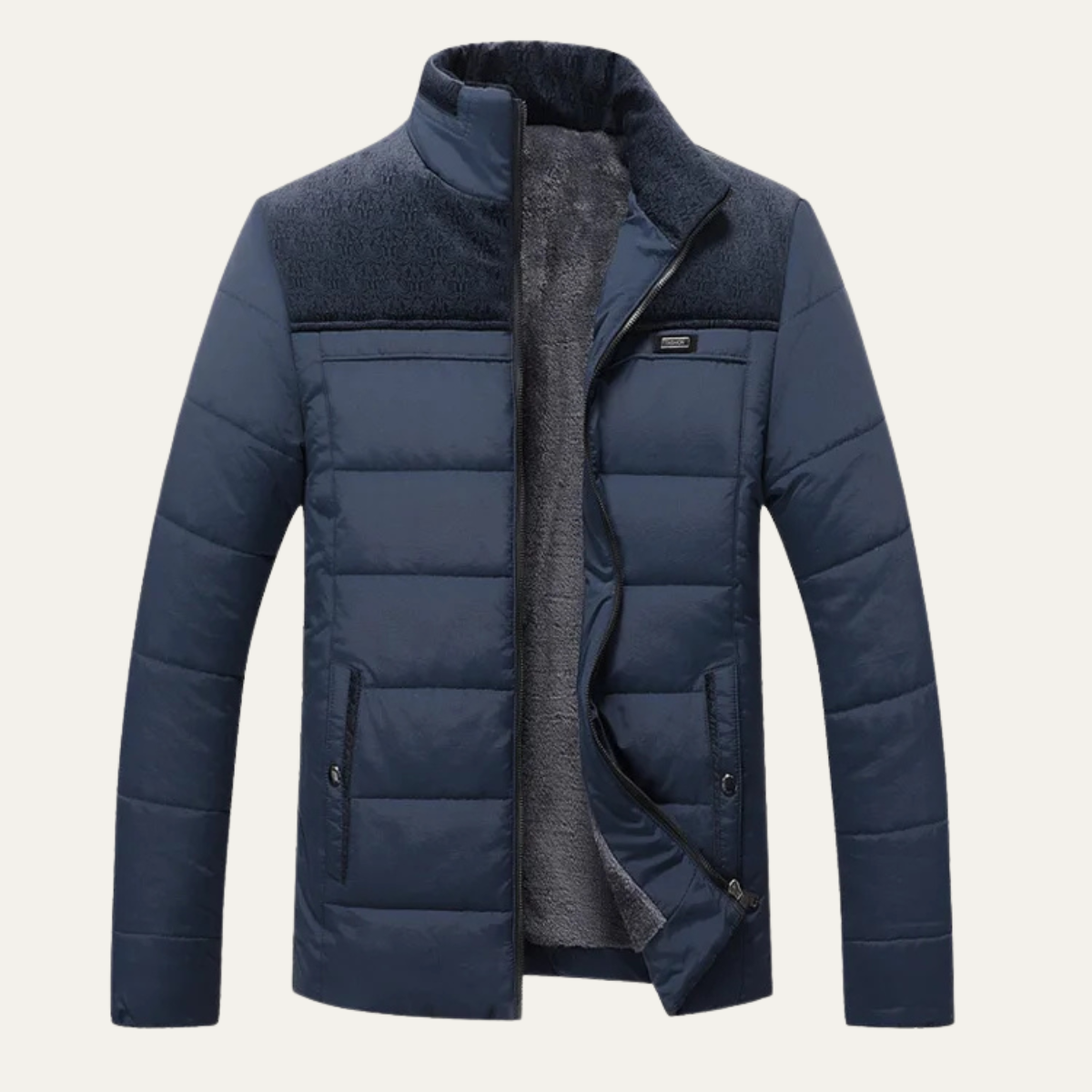 Men's Insulated Puffer Jacket Winter Plush - VibreMode