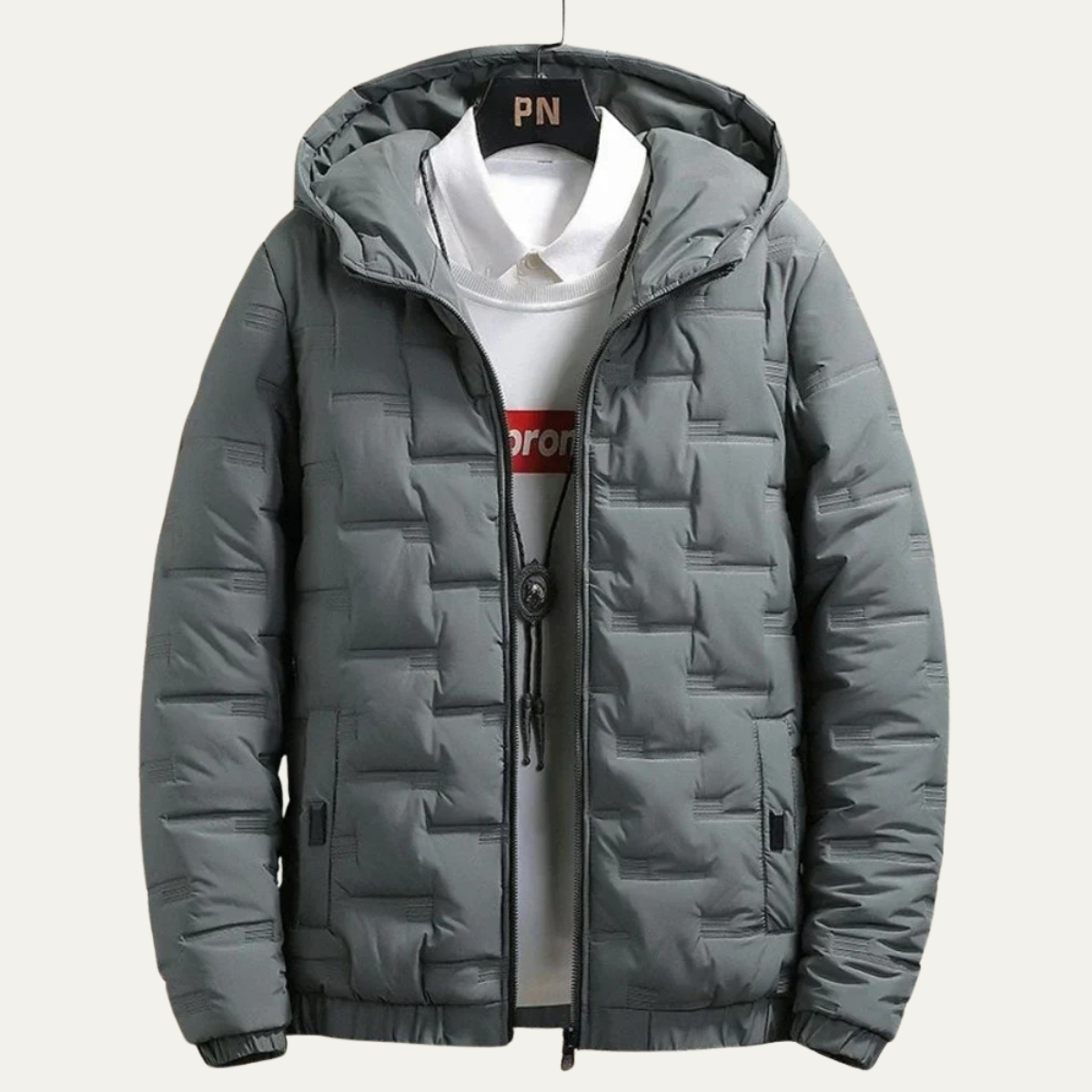 Men's Quilted Puffer Jacket Warm Lightweight