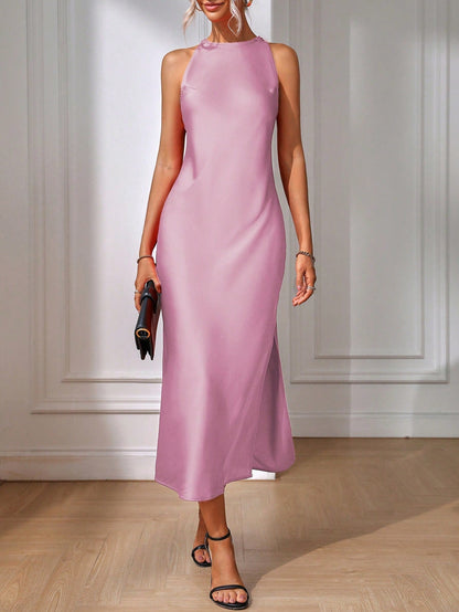 Strapless Floor Length Summer Dress