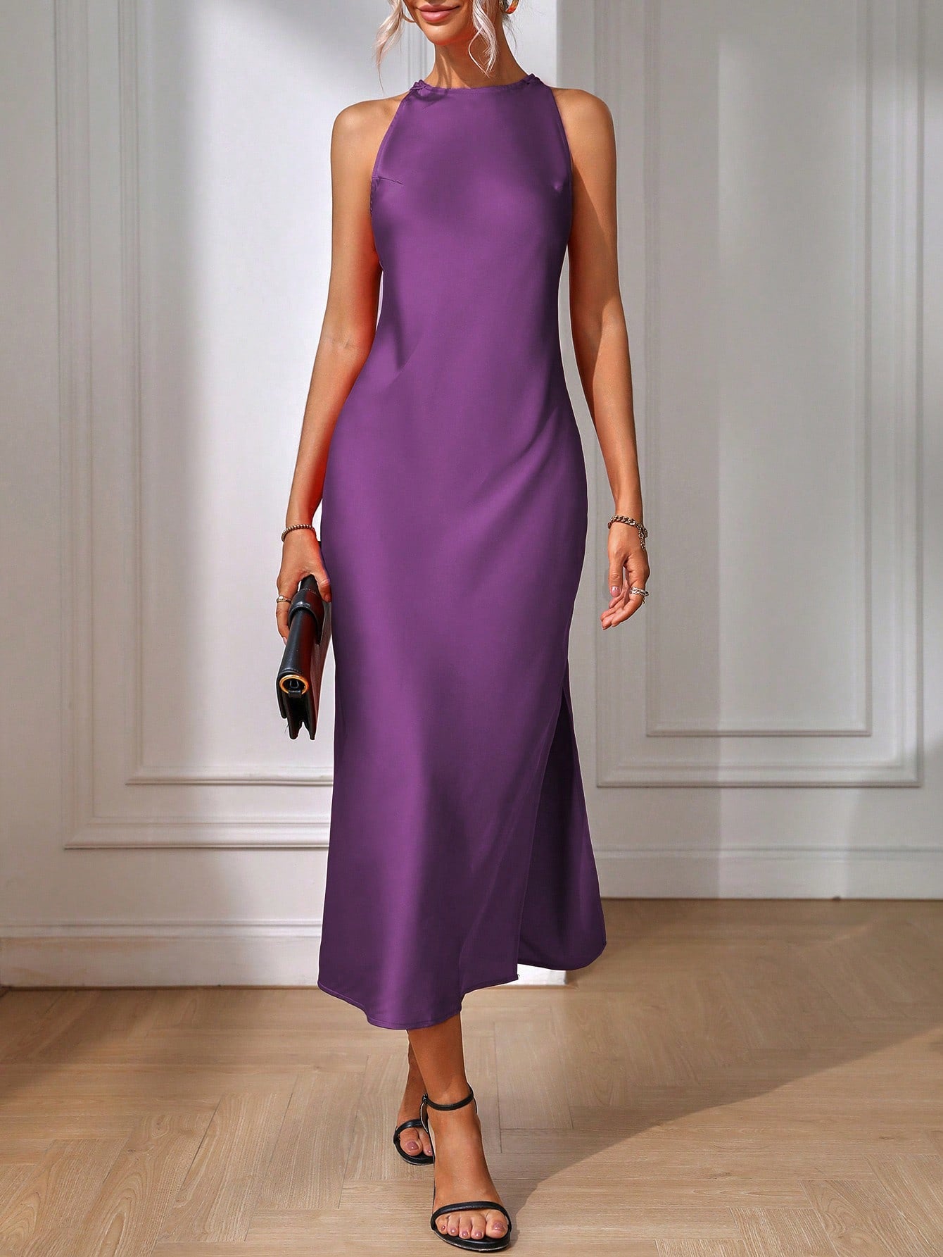 Strapless Floor Length Summer Dress