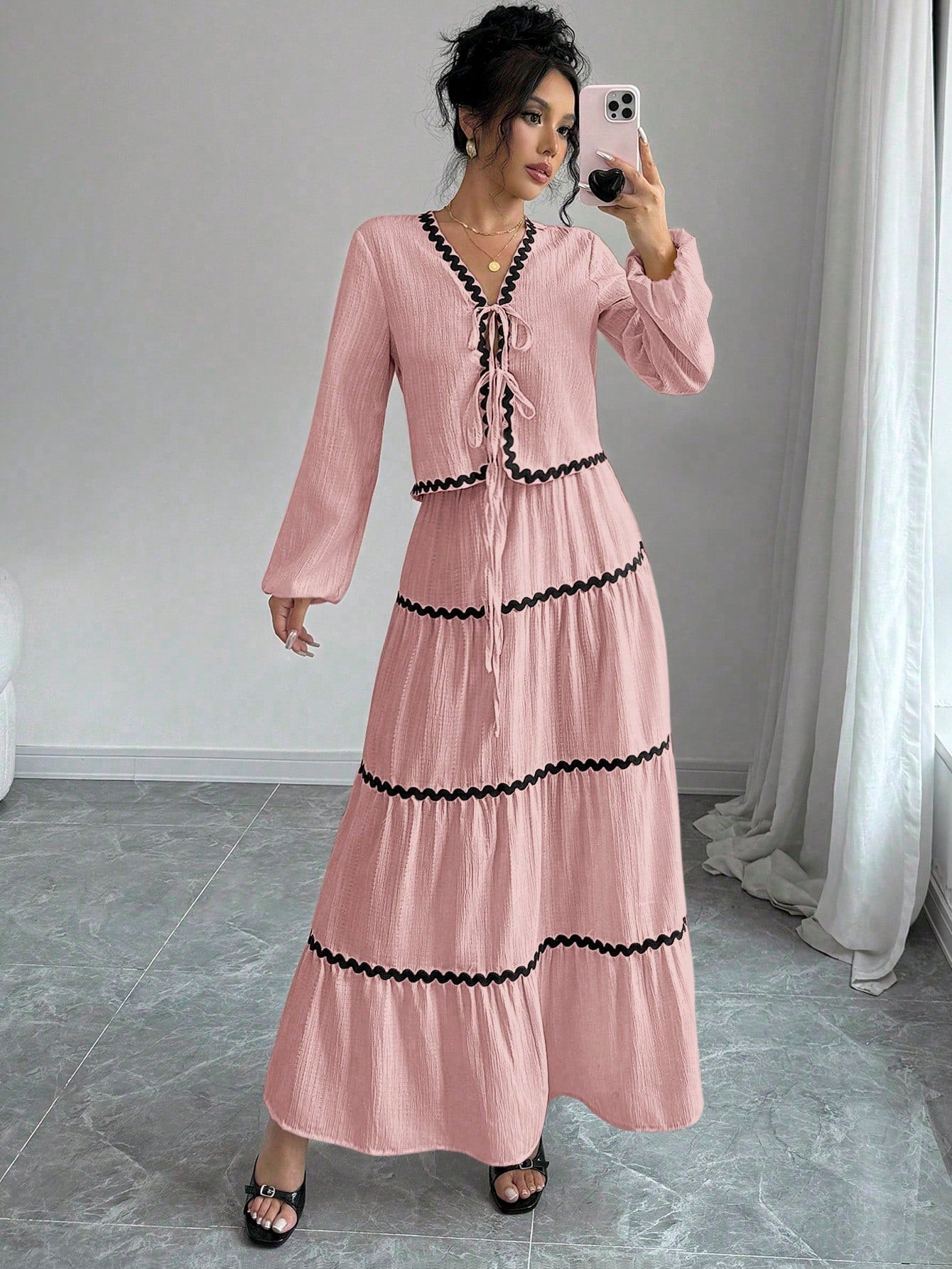 Chic Parisian Dress and Skirt
