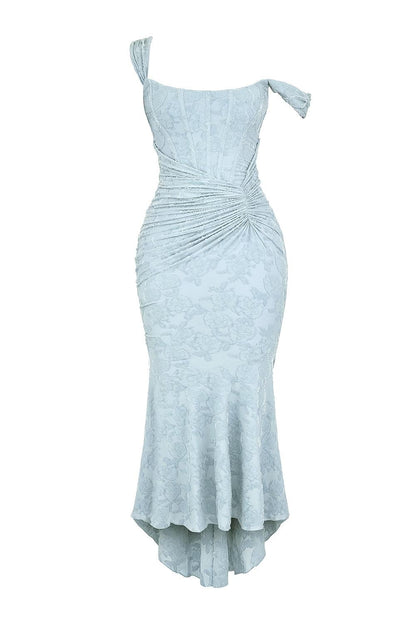 Asymmetrical Hemline Casual Midi Dress