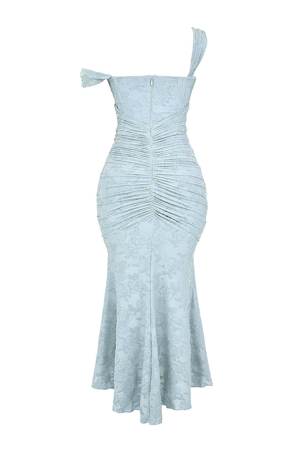 Asymmetrical Hemline Casual Midi Dress