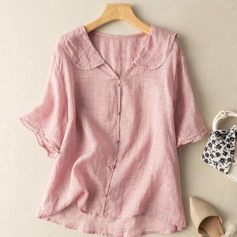 Classic Women's Blouse with Button Front