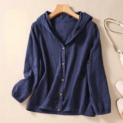 Relaxed Fit Hooded Shirt