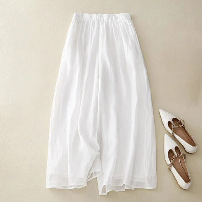 Women's Wide Leg Elastic Waist Pants Flowy