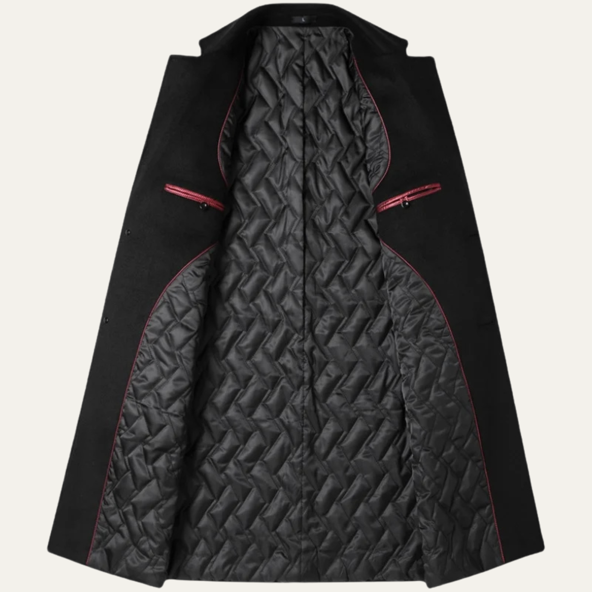 Men's Longline Wool Winter Jacket