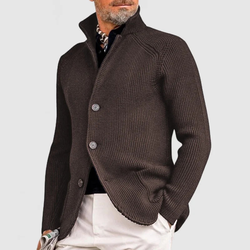 Men's Hooded Knitted Cardigan