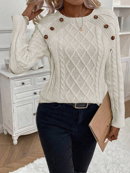 Women's Blouse Button Detail