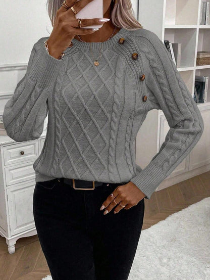 Women's Blouse Button Detail