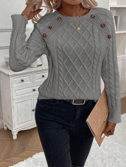Women's Blouse Button Detail