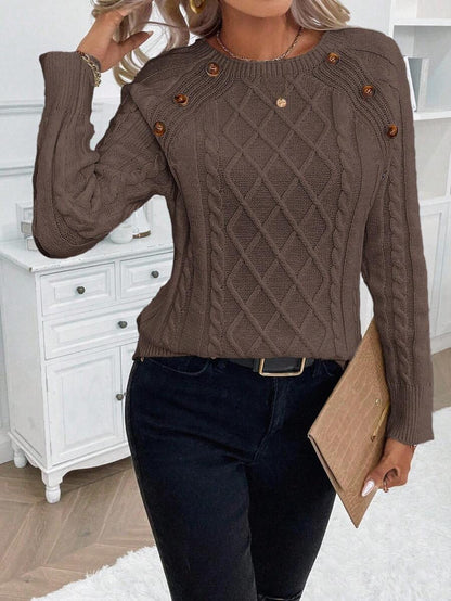 Women's Blouse Button Detail