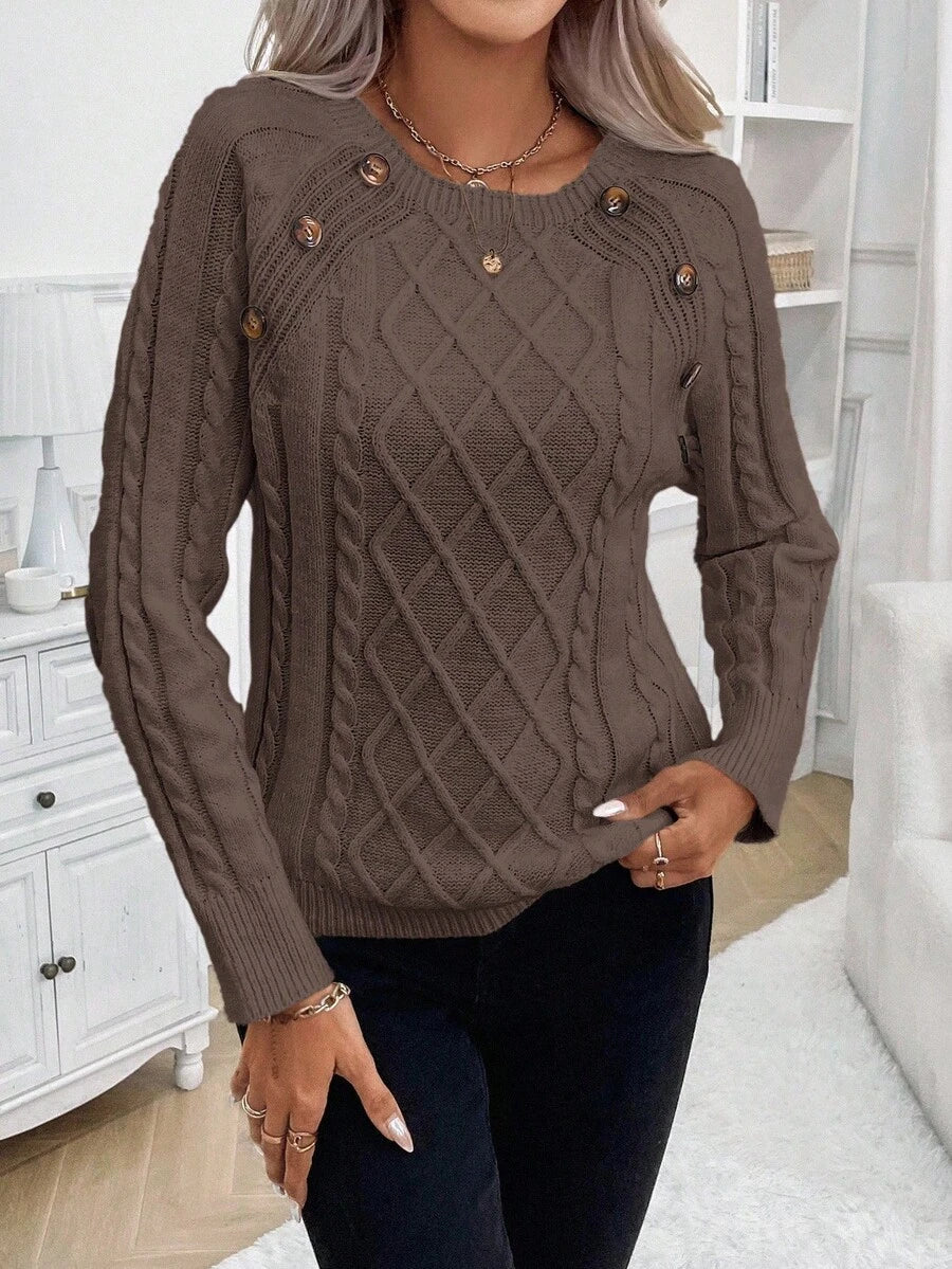 Women's Blouse Button Detail