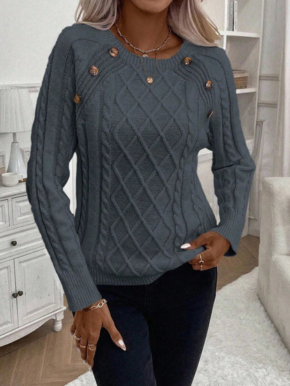 Women's Blouse Button Detail