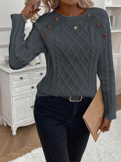 Women's Blouse Button Detail