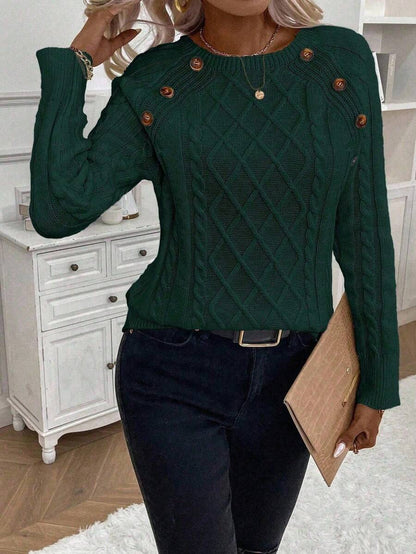 Women's Blouse Button Detail
