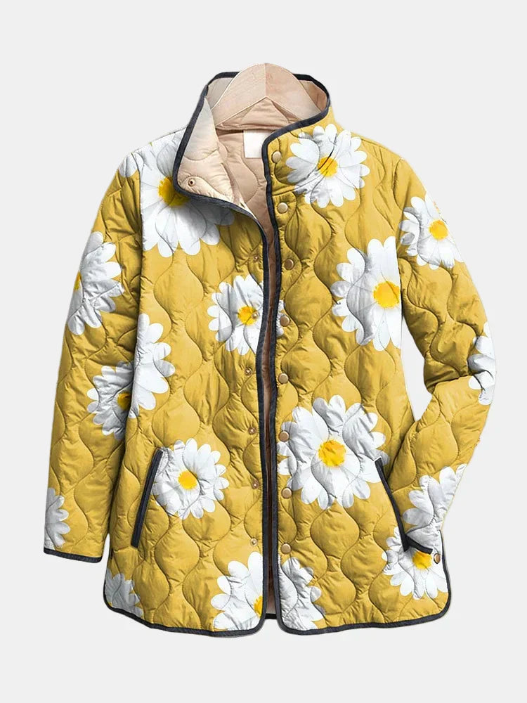 Women's Daisy Pattern Jacket - VibreMode