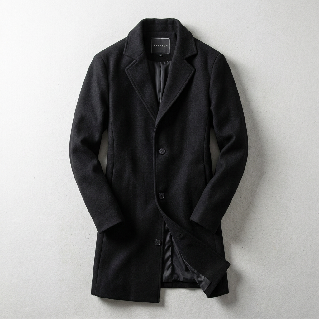 Men's Wool Overcoat - VibreMode