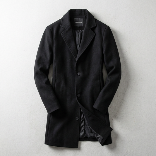 Men's Wool Overcoat - VibreMode