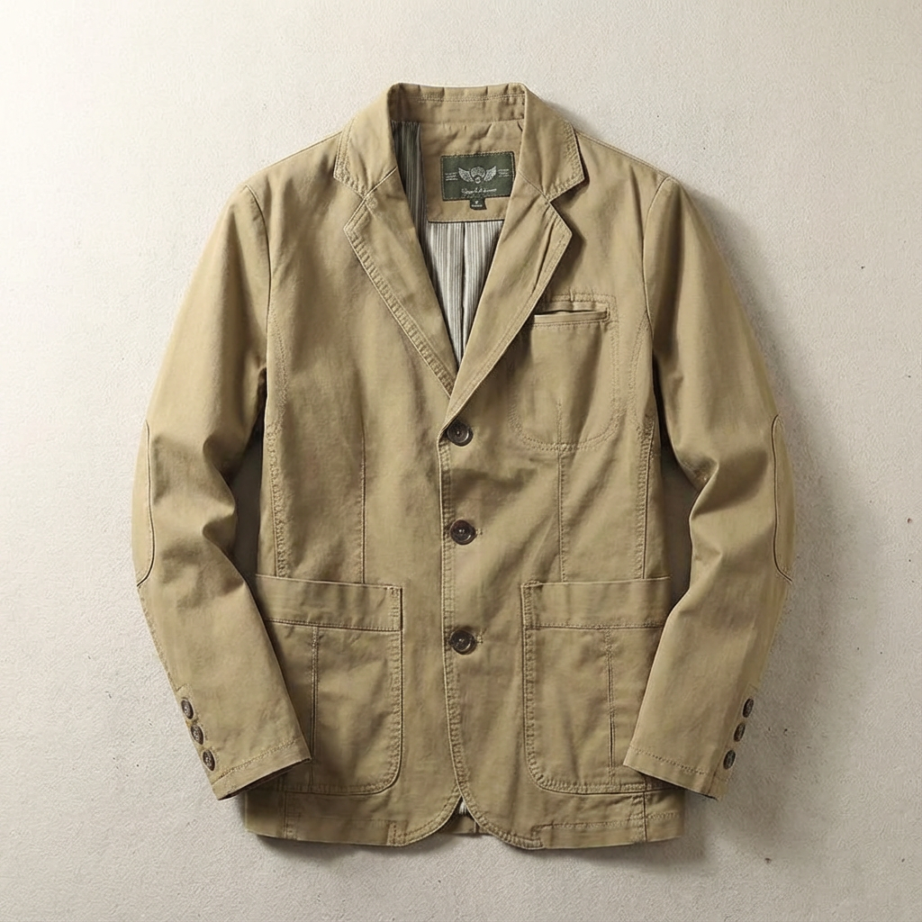 Men's Cotton Blazer Oxford Style - VibreMode