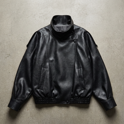 Milan Women's Leather Jacket Pebble Grain - VibreMode