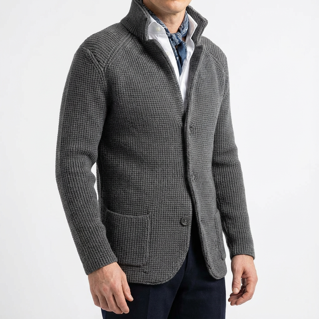 Womens Wool Cardigan Blazer - VibreMode