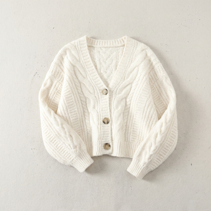 Women's Merino Wool Knit Cardigan - VibreMode