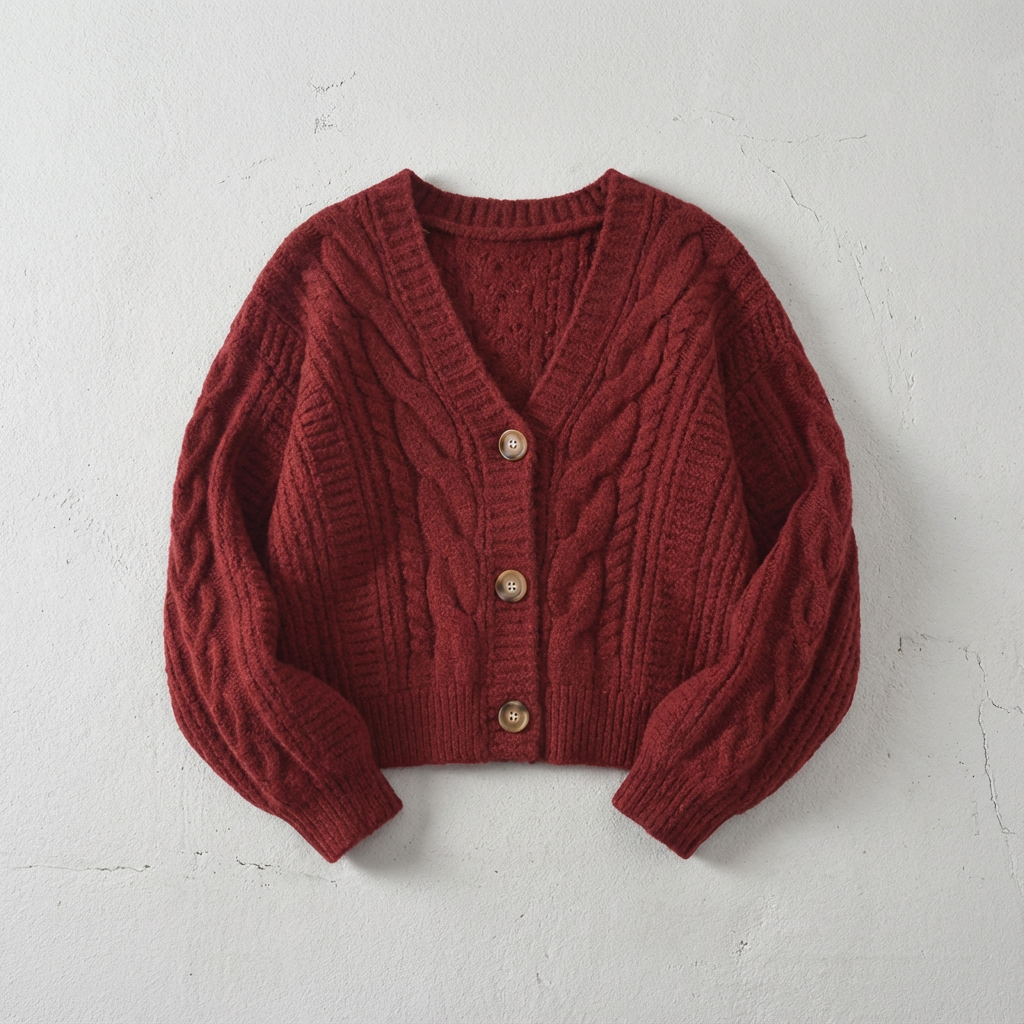 Women's Merino Wool Knit Cardigan
