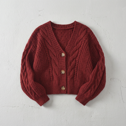Women's Merino Wool Knit Cardigan