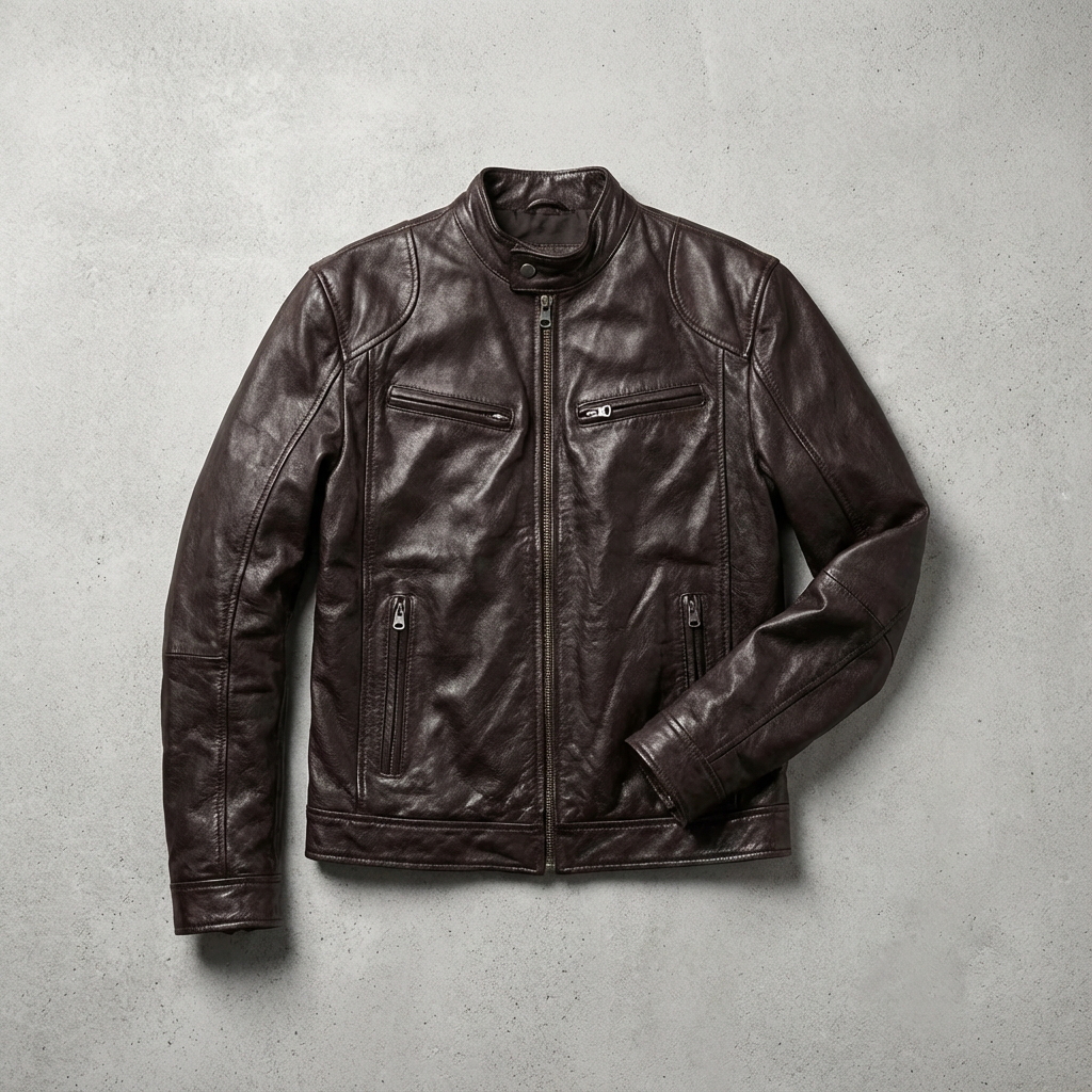 Leather Biker Jacket - VibreMode