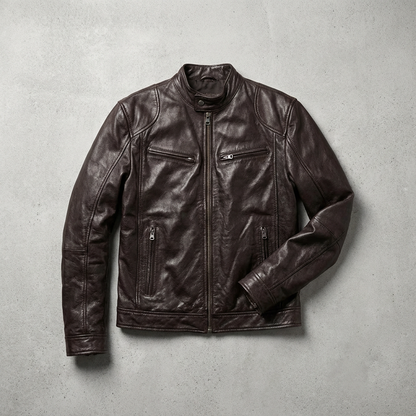 Leather Biker Jacket - VibreMode