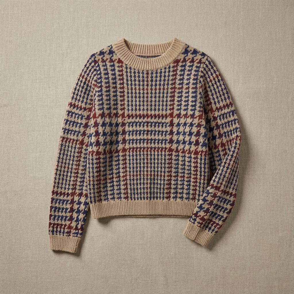 Women's Houndstooth Sweater - VibreMode