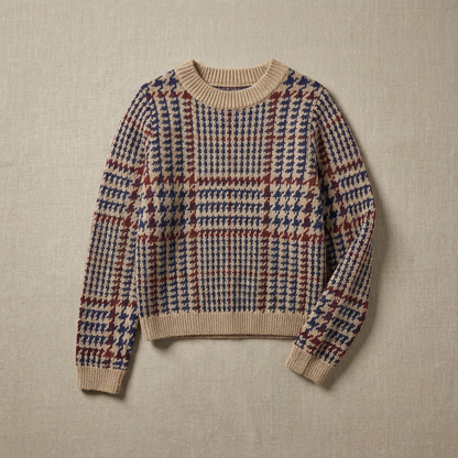 Women's Houndstooth Sweater - VibreMode
