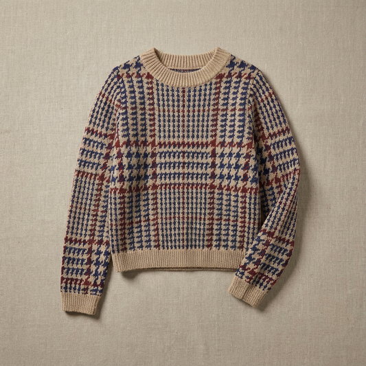 Women's Houndstooth Sweater - VibreMode