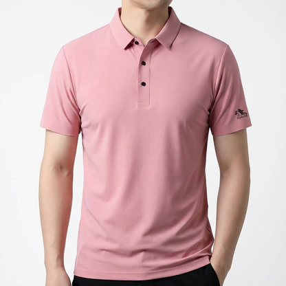 Men's Silk Polo Shirt Ice Portofino - VibreMode