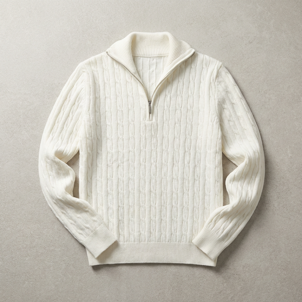Merino Half Zip Sweater - VibreMode