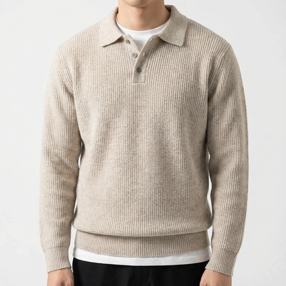 Siena Men's Knitted Polo Shirt - VibreMode