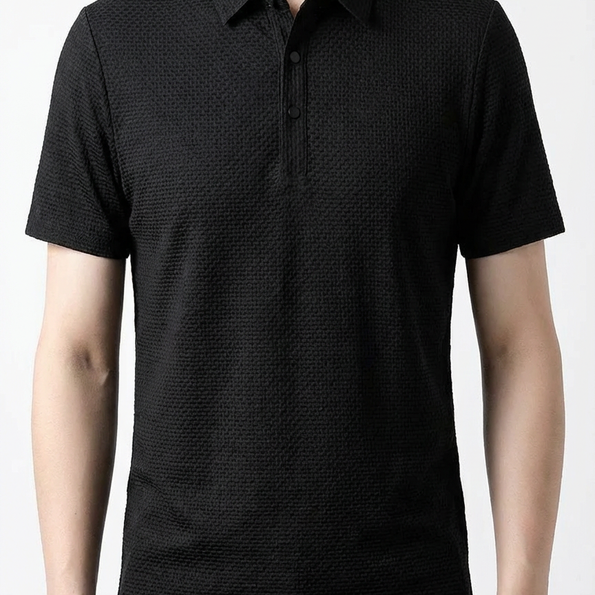 Men's Polo Shirt Cotton Short Sleeve White - VibreMode