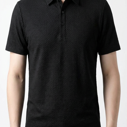 Men's Polo Shirt Cotton Short Sleeve White - VibreMode