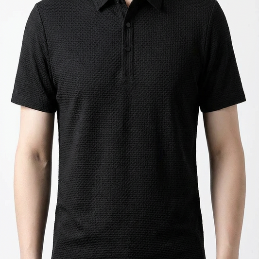 Men's Polo Shirt Cotton Short Sleeve White - VibreMode