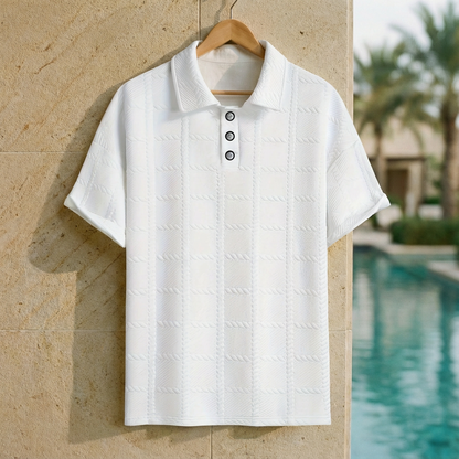 Men's Check Polo Shirt Cotton - VibreMode