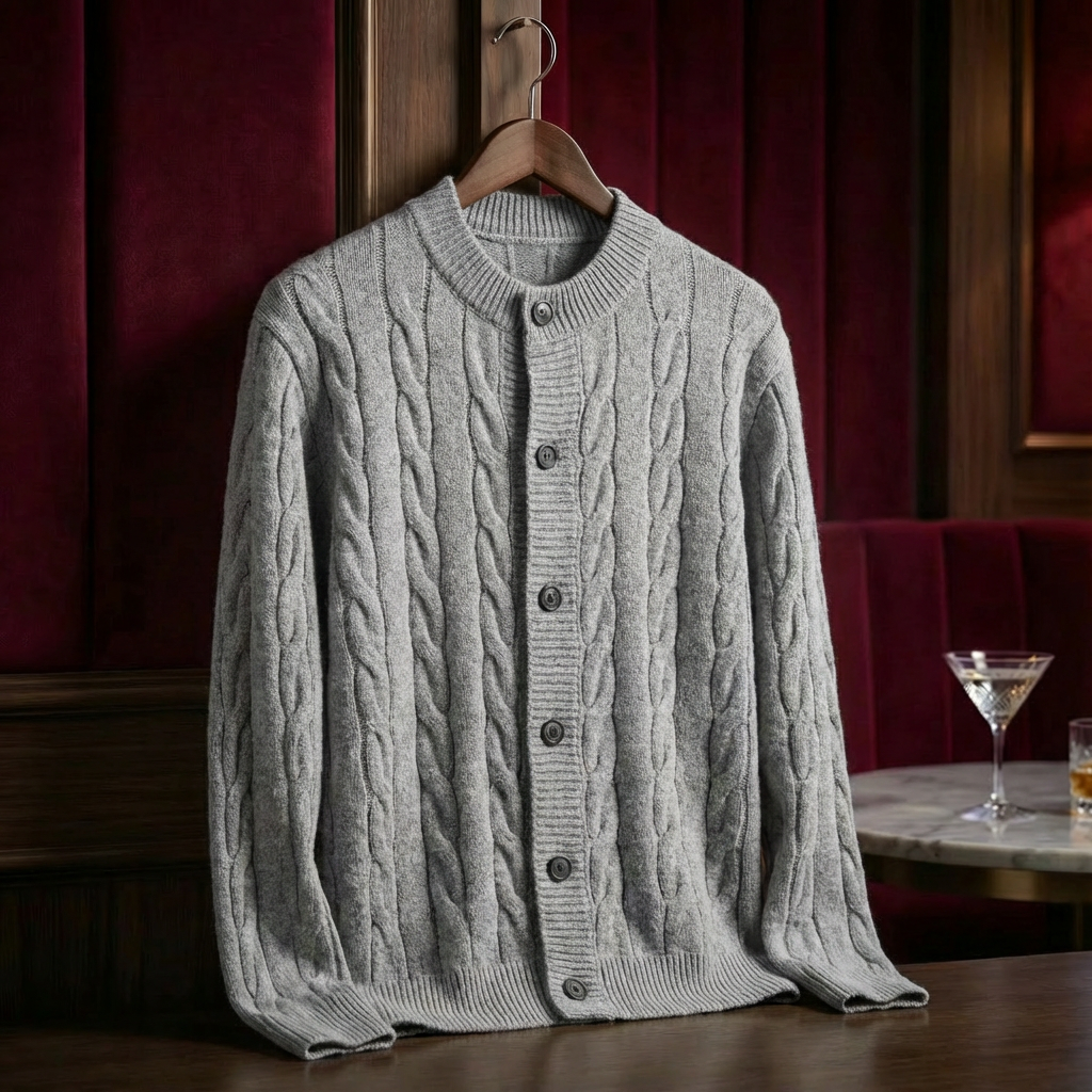 Women's Cable-Knit Cardigan - VibreMode