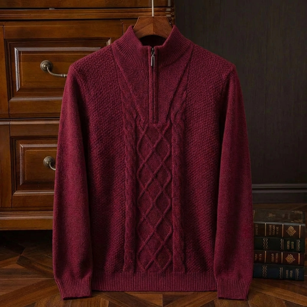 Merino Wool Pullover Sweater - VibreMode